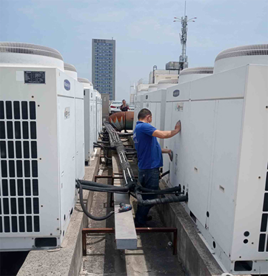 庆云中央空调制热和不制冷系统维修方法